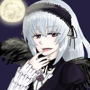 Rating: Safe Score: 0 Tags: 1girl dress frills full_moon hairband image lolita_hairband long_sleeves looking_at_viewer moon night open_mouth pink_eyes red_eyes silver_hair smile solo suigintou wings User: admin