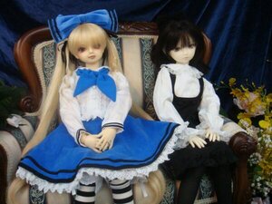 Rating: Safe Score: 0 Tags: 2girls blonde_hair bow chair doll dress long_hair long_sleeves multiple_dolls multiple_girls pantyhose short_hair sitting striped striped_legwear tagme thighhighs twintails User: admin