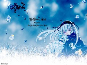 Rating: Safe Score: 0 Tags: 1girl auto_tagged bug butterfly dress field flower frilled_sleeves frills grass hairband image insect long_hair long_sleeves ribbon sky smile solo suigintou very_long_hair wings User: admin