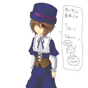 Rating: Safe Score: 0 Tags: 1girl auto_tagged blue_dress brown_hair dress frills green_eyes hat heterochromia image long_sleeves looking_at_viewer red_eyes ribbon short_hair simple_background solo souseiseki top_hat white_background User: admin