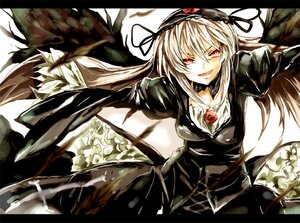 Rating: Safe Score: 0 Tags: 1girl black_border black_dress black_wings commentary_request dress flower frills hairband image letterboxed lolita_fashion long_hair long_sleeves looking_at_viewer red_eyes red_flower red_rose rose rozen_maiden solo suigintou umitsuki white_hair wings User: admin