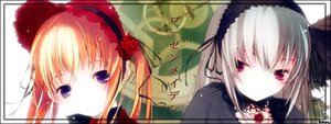 Rating: Safe Score: 0 Tags: 2girls blonde_hair flower frills hairband image lolita_hairband long_hair looking_at_viewer multiple_girls pair rose shinku silver_hair suigintou User: admin