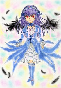 Rating: Safe Score: 0 Tags: 1girl bird black_feathers black_wings dress feathered_wings feathers frills full_body hairband image long_hair long_sleeves looking_at_viewer red_eyes ribbon solo standing suigintou thighhighs traditional_media wings User: admin