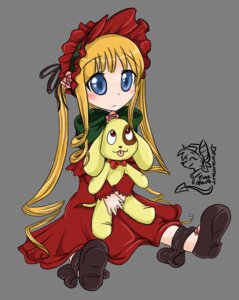 Rating: Safe Score: 0 Tags: 1girl auto_tagged blonde_hair blue_eyes blush bonnet bow brown_footwear dress full_body holding image long_hair long_sleeves looking_at_viewer shinku shoes sidelocks sitting solo stuffed_animal transparent_background twintails User: admin