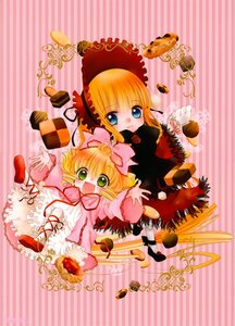 Rating: Safe Score: 0 Tags: 2girls blonde_hair blue_eyes bow candy chocolate cookie dress food frills hat hinaichigo image long_sleeves looking_at_viewer multiple_girls open_mouth pair pink_bow pink_headwear shinku short_hair smile striped striped_background vertical_stripes User: admin