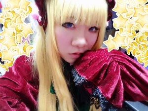 Rating: Safe Score: 0 Tags: 1girl bangs blonde_hair blue_eyes flower lips long_hair looking_at_viewer portrait shinku solo star_(symbol) User: admin