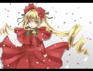 Rating: Safe Score: 0 Tags: 1girl black_border blonde_hair blue_eyes bonnet bow bowtie capelet dress drill_hair flower green_neckwear image letterboxed long_hair long_sleeves looking_at_viewer petals red_dress rose_petals shinku solo twin_drills twintails very_long_hair User: admin