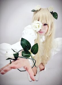 Rating: Safe Score: 0 Tags: 1girl blonde_hair flower insect kirakishou leaf lips long_hair ribbon rose solo User: admin