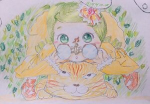 Rating: Safe Score: 0 Tags: 1girl blonde_hair colored_pencil_(medium) green_eyes image kanaria marker_(medium) photo solo traditional_media watercolor_(medium) User: admin