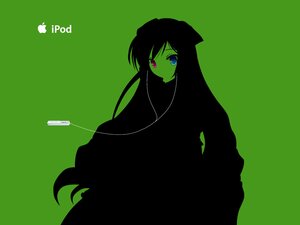 Rating: Safe Score: 0 Tags: 1girl blue_eyes doujinshi doujinshi_#118 green_background green_theme image long_hair looking_at_viewer multiple simple_background solo User: admin