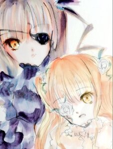 Rating: Safe Score: 0 Tags: 2girls auto_tagged barasuishou blonde_hair blue_flower blue_rose flower hair_flower hair_ornament image kirakishou long_hair multiple_girls pair ribbon rose suigintou traditional_media white_flower white_rose yellow_eyes User: admin