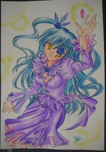 Rating: Safe Score: 0 Tags: 1girl barasuishou bug butterfly colored_pencil_(medium) dress eyepatch flower frills hair_ornament image insect long_hair long_sleeves marker_(medium) photo rose shikishi solo traditional_media watercolor_(medium) yellow_eyes User: admin