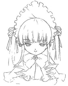 Rating: Safe Score: 0 Tags: 1girl bangs bonnet closed_mouth eyebrows_visible_through_hair flower greyscale image long_hair looking_at_viewer monochrome rose shinku simple_background smile solo upper_body white_background User: admin