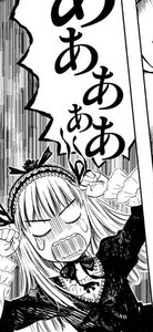 Rating: Safe Score: 0 Tags: 1girl comic dress frills greyscale hairband image lolita_hairband long_hair long_sleeves monochrome open_mouth ribbon shouting solo suigintou tears User: admin