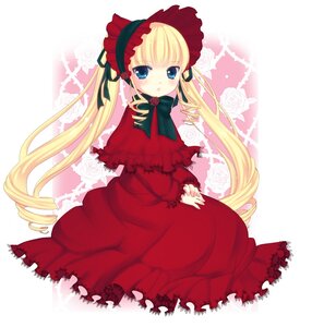 Rating: Safe Score: 0 Tags: 1girl auto_tagged blonde_hair blue_eyes blush bonnet bow bowtie capelet dress drill_hair flower green_bow image long_hair long_sleeves looking_at_viewer red_dress rose shinku solo twin_drills twintails very_long_hair User: admin