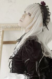 Rating: Safe Score: 0 Tags: 1girl closed_mouth dress from_side gothic_lolita hairband lace lips lolita_fashion long_hair long_sleeves profile ribbon solo suigintou upper_body User: admin