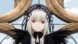 Rating: Safe Score: 0 Tags: 1girl bangs black_dress black_ribbon black_wings detached_collar dress feathered_wings feathers flower frills hairband image long_hair looking_at_viewer red_eyes ribbon silver_hair solo suigintou wings User: admin