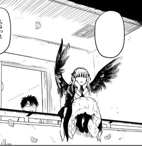 Rating: Safe Score: 0 Tags: 1boy 1girl bangs closed_eyes comic dress feathered_wings feathers glasses greyscale harpy image lolita_hairband long_hair monochrome solo suigintou wings User: admin