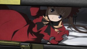 Rating: Safe Score: 0 Tags: 1girl bangs blonde_hair blue_eyes bow bowtie dress drill_hair image long_hair long_sleeves looking_at_viewer red_dress ribbon shinku solo torn_clothes twin_drills twintails User: admin