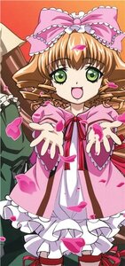 Rating: Safe Score: 0 Tags: 1girl :d bow dress frills green_eyes hair_bow heart hina_ichigo hinaichigo image looking_at_viewer open_mouth outstretched_arms outstretched_hand petals pink_bow pink_dress ribbon smile solo User: admin
