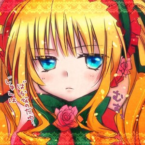 Rating: Safe Score: 0 Tags: 1girl auto_tagged blonde_hair blue_eyes blush bow face flower image long_hair red_flower red_rose rose shinku solo twintails User: admin