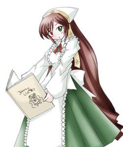 Rating: Safe Score: 0 Tags: 1girl auto_tagged brown_hair dress frills green_dress green_eyes head_scarf heterochromia image long_hair long_sleeves looking_at_viewer red_eyes simple_background solo suiseiseki very_long_hair white_background User: admin