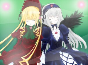 Rating: Safe Score: 0 Tags: 2girls black_wings blonde_hair bonnet bow closed_eyes dress frills hairband image long_hair long_sleeves multiple_girls pair red_dress shinku silver_hair sleeping suigintou very_long_hair wings User: admin