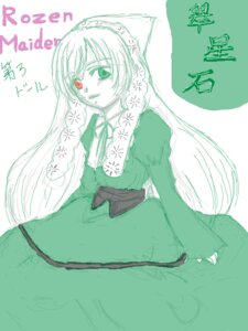 Rating: Safe Score: 0 Tags: 1girl auto_tagged dress green_theme heterochromia image long_hair long_sleeves looking_at_viewer monochrome solo suiseiseki very_long_hair User: admin