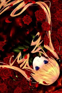 Rating: Safe Score: 0 Tags: 1girl blonde_hair blue_eyes drill_hair flower image long_hair petals pink_rose red_flower red_rose rose rose_petals shinku solo thorns twintails User: admin