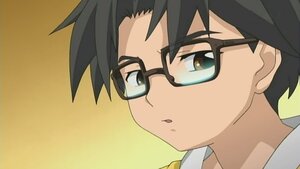 Rating: Safe Score: 0 Tags: 1boy bangs black_hair close-up face glasses human looking_at_viewer sakurada_jun screenshot simple_background solo User: admin