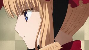 Rating: Safe Score: 0 Tags: 1girl argyle argyle_background auto_tagged bangs blonde_hair blue_eyes bow checkered checkered_background checkered_floor chess_piece choker drill_hair face image long_hair perspective portrait profile shinku solo tile_floor tiles User: admin