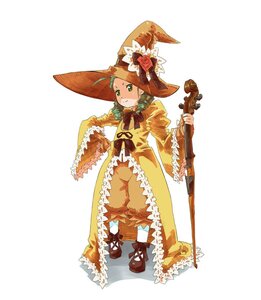 Rating: Safe Score: 0 Tags: 1girl bow dress drill_hair flower frills full_body green_eyes hat hat_flower image kanaria long_sleeves short_hair smile solo standing striped white_background witch_hat User: admin