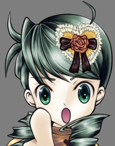 Rating: Safe Score: 0 Tags: 1girl black_border blush border drill_hair flower green_eyes green_hair hat image kanaria looking_at_viewer open_mouth portrait rose solo top_hat User: admin