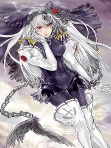 Rating: Safe Score: 0 Tags: 1girl anchor black_wings bodysuit breasts broken_chain chain chained cuffs feathers flower handcuffs image long_hair red_eyes rose shackles silver_hair solo suigintou thigh_boots thighhighs white_hair wings User: admin