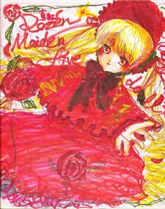 Rating: Safe Score: 0 Tags: 1girl blonde_hair bonnet dress drill_hair flower frills hat image long_hair long_sleeves looking_at_viewer red_dress red_eyes red_flower rose shinku solo twintails very_long_hair User: admin