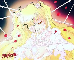 Rating: Safe Score: 0 Tags: 1girl blonde_hair closed_eyes flower frills hair_flower hair_ornament image kirakishou long_hair petals rose rose_petals solo twintails white_flower white_rose User: admin