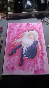 Rating: Safe Score: 0 Tags: 1girl dress from_above hairband image long_hair long_sleeves petals solo suigintou very_long_hair User: admin