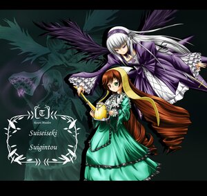 Rating: Safe Score: 0 Tags: 2girls black_wings blonde_hair dress frills green_eyes hairband image letterboxed long_hair long_sleeves looking_at_viewer multiple_girls pair silver_hair suigintou suiseiseki very_long_hair wings User: admin