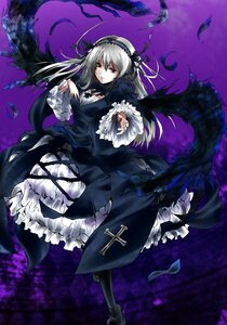 Rating: Safe Score: 0 Tags: 1girl bad_id bad_pixiv_id black_wings bow checkered checkered_background checkered_floor doll_joints dress feathers flower frilled_sleeves frills gothic_lolita hairband image itsuya joints lolita_fashion long_hair long_sleeves looking_at_viewer red_eyes ribbon rose rozen_maiden silver_hair solo suigintou wings User: admin