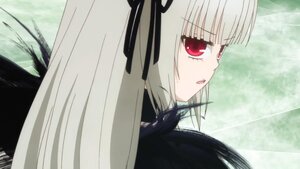 Rating: Safe Score: 0 Tags: 1girl bangs black_ribbon blunt_bangs dress eyebrows_visible_through_hair hair_ribbon image long_hair looking_at_viewer outdoors red_eyes ribbon solo suigintou tree User: admin