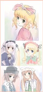 Rating: Safe Score: 0 Tags: blonde_hair blue_eyes blush bow brown_hair dress green_dress green_eyes hat heterochromia hina_ichigo image long_hair long_sleeves looking_at_viewer multiple multiple_girls pink_bow pink_dress red_eyes shinku short_hair siblings sisters smile suigintou suiseiseki tagme twintails User: admin