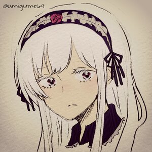 Rating: Safe Score: 0 Tags: 1girl bangs black_hairband black_ribbon closed_mouth eyebrows_visible_through_hair face flower frilled_hairband frills hairband image lolita_hairband long_hair looking_at_viewer portrait purple_eyes red_flower ribbon rose silver_hair simple_background solo suigintou twitter_username User: admin