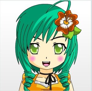 Rating: Safe Score: 0 Tags: 1girl :d blush drill_hair flower green_eyes green_hair hair_flower hair_ornament image kanaria looking_at_viewer open_mouth portrait ribbon smile solo striped twin_drills User: admin