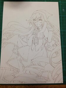 Rating: Safe Score: 0 Tags: 1girl dress frills greyscale image jewelry lineart long_hair monochrome open_mouth photo shikishi smile solo suiseiseki traditional_media User: admin