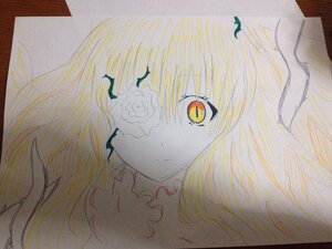 Rating: Safe Score: 0 Tags: 1girl blonde_hair flower image kirakishou long_hair looking_at_viewer rose solo traditional_media watercolor_(medium) yellow_eyes User: admin