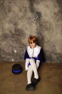 Rating: Safe Score: 0 Tags: 1girl brown_hair capelet hat hat_removed headwear_removed realistic shoes short_hair sitting solo souseiseki white_legwear User: admin