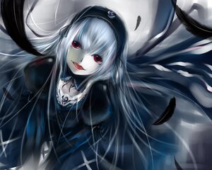 Rating: Safe Score: 0 Tags: 1girl :p black_dress black_ribbon black_wings detached_collar dress feathers flower frills from_above hairband image juliet_sleeves long_hair long_sleeves looking_at_viewer puffy_sleeves red_eyes ribbon rose silver_hair solo suigintou tongue tongue_out very_long_hair wings User: admin