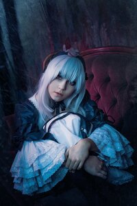 Rating: Safe Score: 0 Tags: 1girl bangs closed_mouth dress frills lips long_hair long_sleeves red_eyes solo suigintou upper_body white_hair User: admin