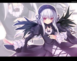 Rating: Safe Score: 0 Tags: 1girl black_dress black_ribbon black_wings detached_collar dress frilled_sleeves frills hairband image juliet_sleeves letterboxed lolita_hairband long_hair long_sleeves looking_at_viewer pink_eyes ribbon silver_hair solo suigintou wings zoom_layer User: admin