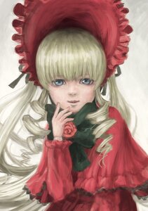 Rating: Safe Score: 0 Tags: 1girl blonde_hair blue_eyes bonnet bow dress drill_hair flower image long_hair long_sleeves looking_at_viewer pink_rose red_capelet red_dress red_flower red_rose rose shinku solo twin_drills User: admin